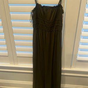 Green maxi sun dress